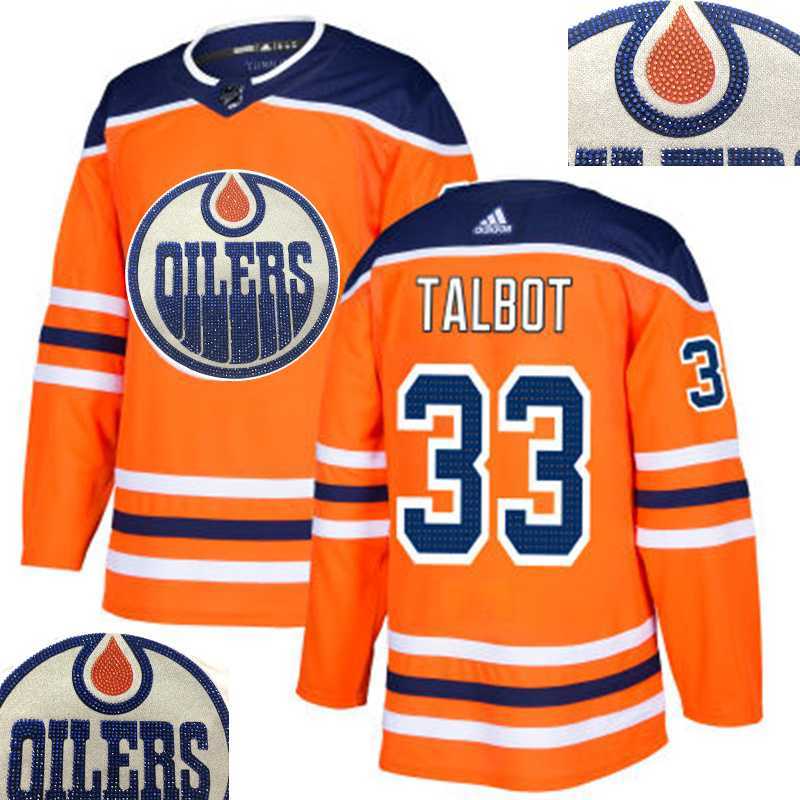 Oilers #33 Talbot Orange With Special Glittery Logo Adidas Jersey,We sell and wholesale Oilers #33 Talbot Orange With Special Glittery Logo Adidas Jersey on line form chian!